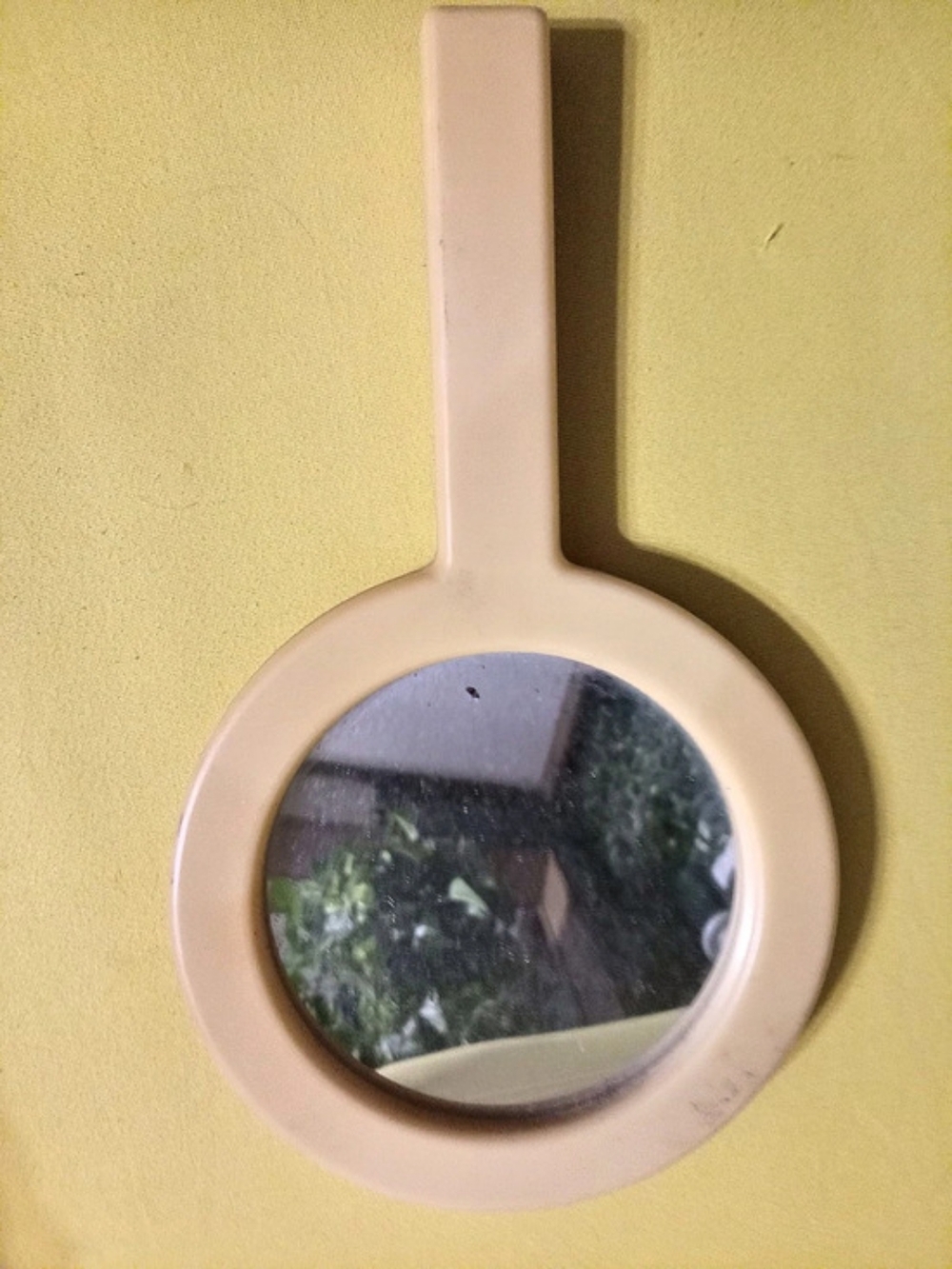 Cream Hand Mirror